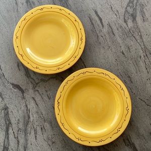 Vintage Sunny Orchard Accent Dinner Plate Set 2